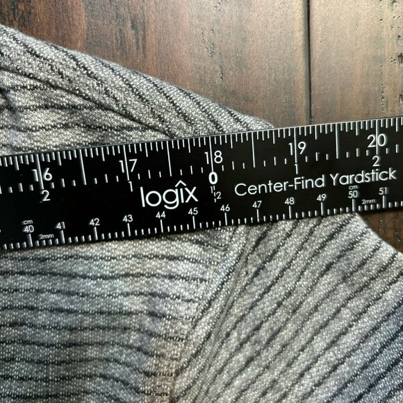 Jachs New York Sweatshirt Mens M Hoodie Blue Gray Striped Recycled Fleece - Picture 7 of 8